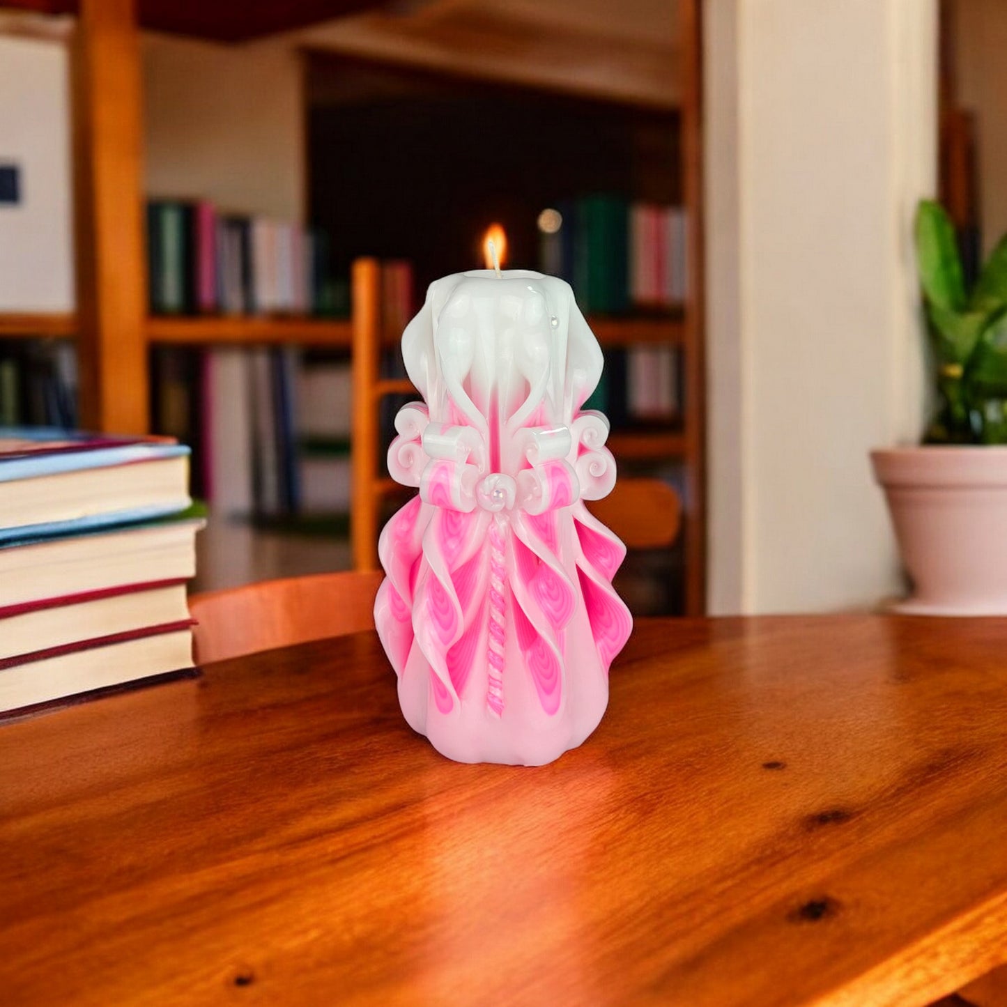 Candy Cane Candle 500g