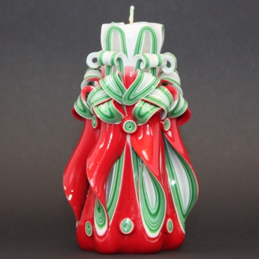 Medium Christmas tree candle - Party decoration - Carved candle - Purity candle - Christmas gift