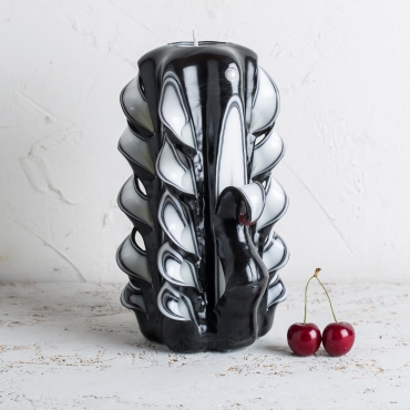 Big Black Swan candle, Carved candles, Wedding decoration, Wall decoration, Unity candles