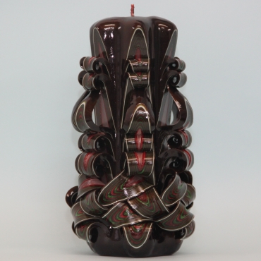 Brown candle, Candle handmade, Carved candles, Gift ideas, OOAK