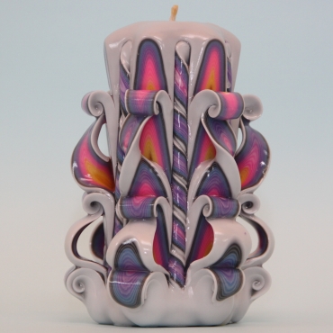 Decorative carved candles, Rainbow candle, Romantic candles, Lady's gifts, Vanity lighting